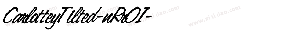 CarlotteyTilted-nRrO1字体转换