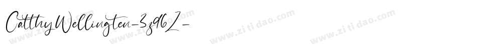 CatthyWellingten-3z96Z字体转换
