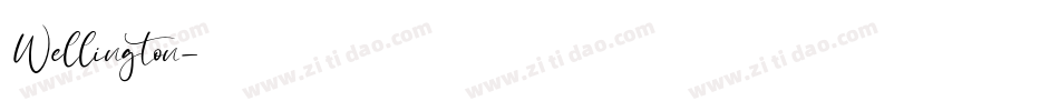 Wellington字体转换