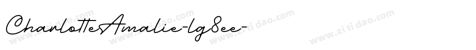 CharlotteAmalie-lg8ee字体转换