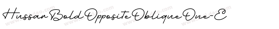 HussarBoldOppositeObliqueOne-EeLg字体转换