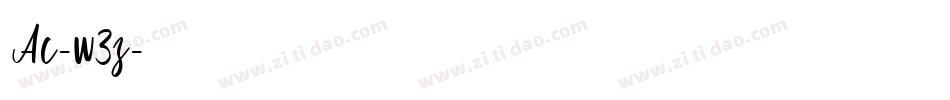 Ac-w3z字体转换