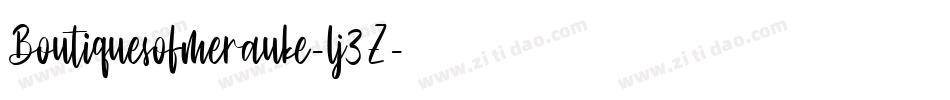 Boutiquesofmerauke-lj3Z字体转换