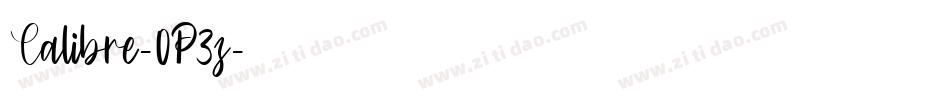 Calibre-0P3z字体转换