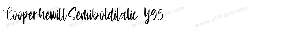 CooperhewittSemibolditalic-Y958字体转换