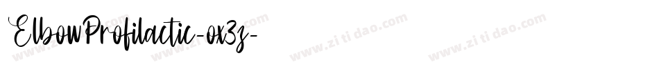 ElbowProfilactic-ox3z字体转换