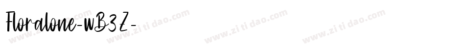 Floralone-wB3Z字体转换