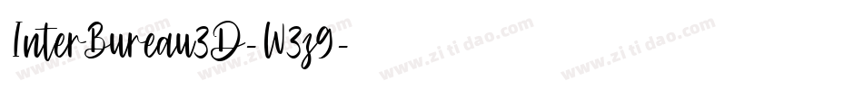 InterBureau3D-W3z9字体转换