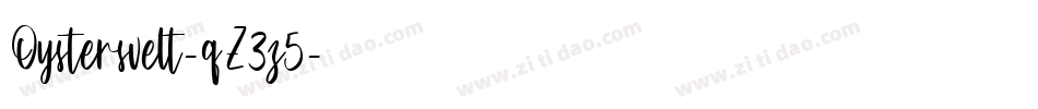 Oystersvelt-qZ3z5字体转换