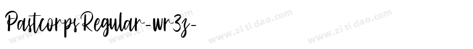 PastcorpsRegular-wr3z字体转换 PastcorpsRegular-wr3z字体转换