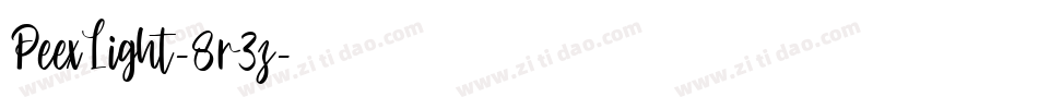 PeexLight-8r3z字体转换