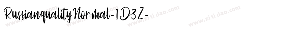 RussianqualityNormal-1D3Z字体转换
