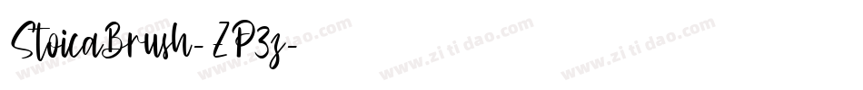 StoicaBrush-ZP3z字体转换