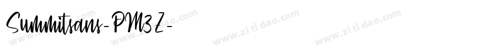 Summitsans-PM3Z字体转换