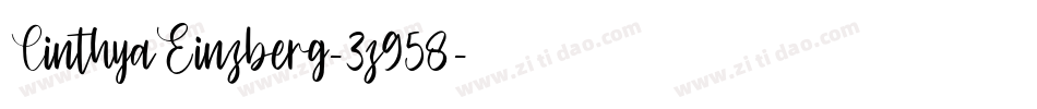 CinthyaEinzberg-3z958字体转换