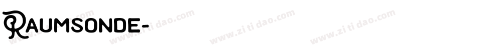 Raumsonde字体转换