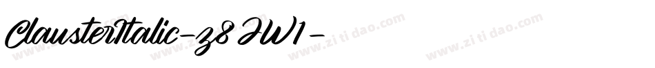 ClausterItalic-z8JW1字体转换