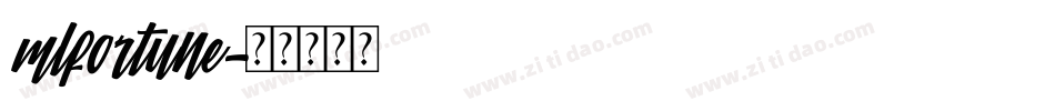 mlfortune字体转换