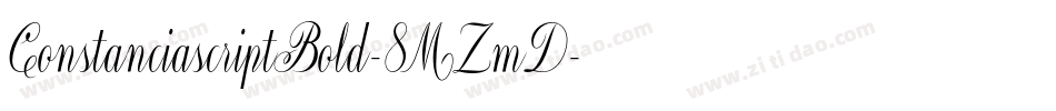 ConstanciascriptBold-8MZmD字体转换