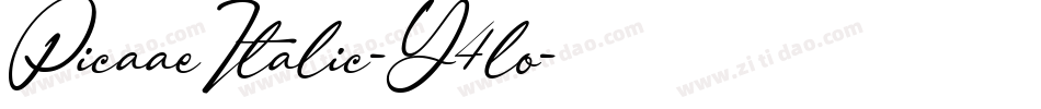 PicaaeItalic-Y4lo字体转换