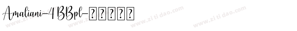 Amaliani-4BBpl字体转换