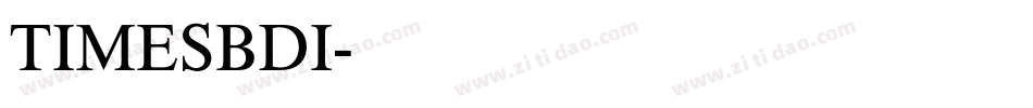 TIMESBDI字体转换