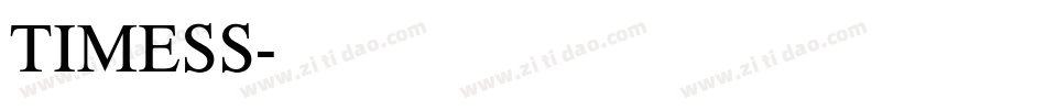 TIMESS字体转换