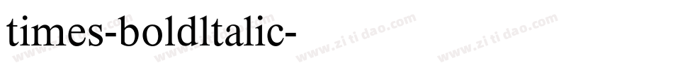 times-boldltalic字体转换
