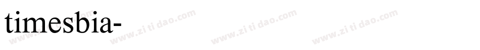 timesbia字体转换