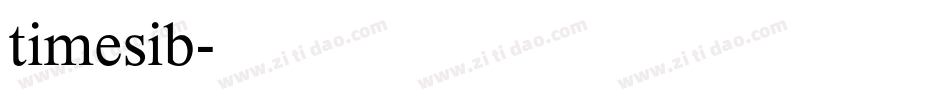 timesib字体转换