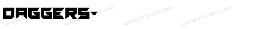 Daggers字体转换