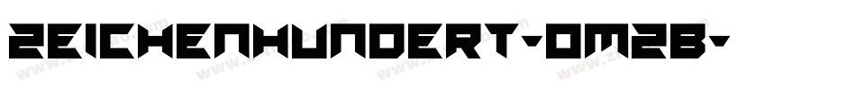 ZeichenHundert-oMzB字体转换