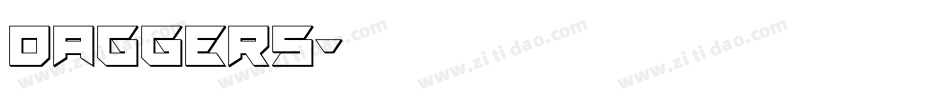 Daggers字体转换