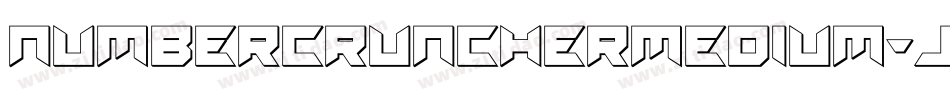 NumberCruncherMedium-j3D7字体转换
