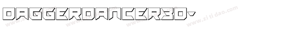 daggerdancer3d字体转换