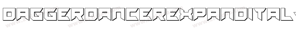 daggerdancerexpandital字体转换