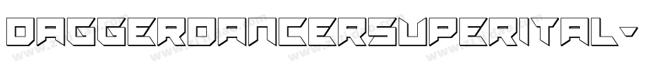 daggerdancersuperital字体转换