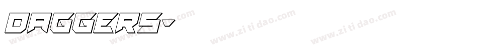 Daggers字体转换