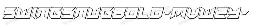 SwingsnugBold-MVWZY字体转换