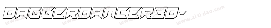 daggerdancer3d字体转换