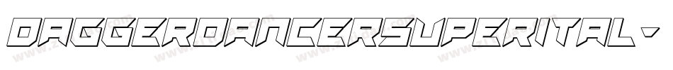 daggerdancersuperital字体转换