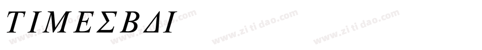 TIMESBDI字体转换