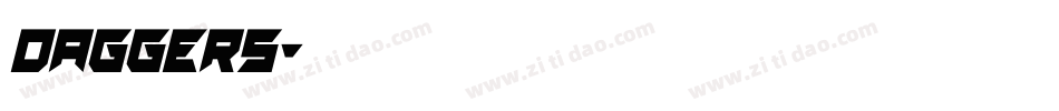 Daggers字体转换