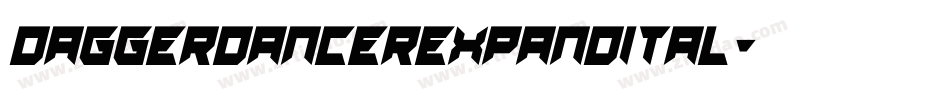 daggerdancerexpandital字体转换