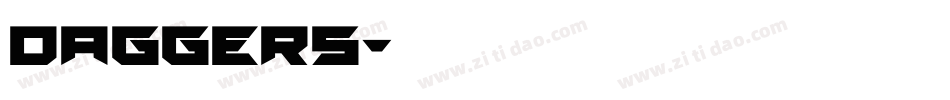 Daggers字体转换