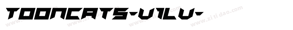 ToonCats-V1lV字体转换