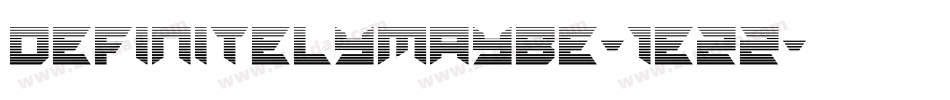 DefinitelyMaybe-1EzZ字体转换