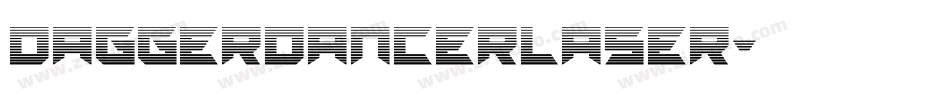 daggerdancerlaser字体转换