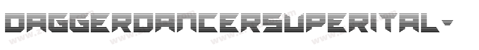 daggerdancersuperital字体转换