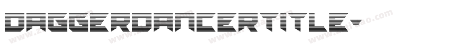 daggerdancertitle字体转换